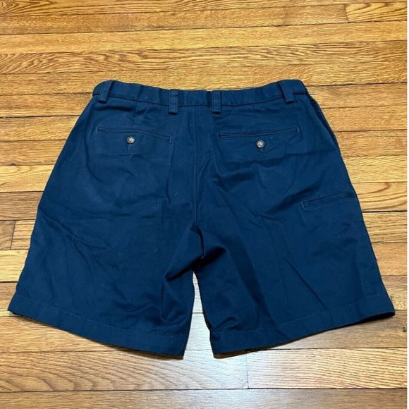 Duluth Trading Co Carpenter Shorts Men Size 34 Inseam 9" Blue Chino Flat Front - Picture 2 of 3